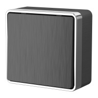 W5012004/ Выключатель одноклавишный проходной Gallant (графит рифленый)