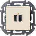 Устройство зарядное Inspiria с 2-мя USB разьемами A и C 240В  5В 3000мА сл. кость Leg 673761