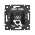 Механизм розетки информ. 1-м СП Valena RJ45 CAT.5E UTP на винтах алюм. Leg 770238