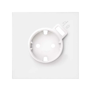 Simon 100 Белый матовый Кит 1 пост, фронт. Накладка на 1 розетку Schuko с з/у USB SC