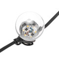 Гирлянда светодиодная Лофт 20 прозр. ламп х 5LED 60Вт IP44 уличная влагостойкая провод каучук черн. Neon-Night 331-357