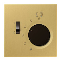 Накладка на терморегулятор Jung LS METAL, латунь, MEFTR231PLC