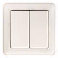 Выключатель двухклавишный Schneider Electric W59, белый, VS516-252-18