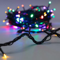 Гирлянда светодиодная Твинкл Лайт 10м 100LED мультиколор 10Вт 220-240В IP65 с контроллером 8 режимов провод ПВХ черн. Neon-Night 303-139