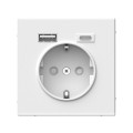 ARTGALLERY РОЗЕТКА 16А с 2 USB A+C, 5В/2,4А/3,0А, 2х5В/1,5А, механизм, БЕЛЫЙ GAL000132