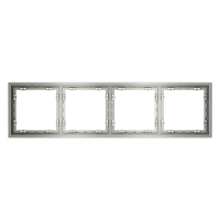 Рамка пластиковая VOLTUM S70 на 4 поста, (сталь)