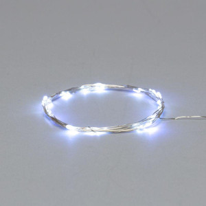 Гирлянда светодиодная Роса 2м 20LED бел. 2Вт 4.5В IP20 провод прозр. Neon-Night 303-005