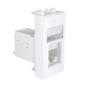 Розетка компьютерная . кат.5e RJ-45 Avanti Белое облако модульная DKC 4400461