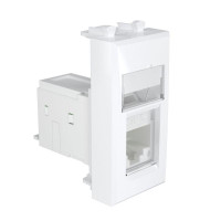 Розетка компьютерная . кат.5e RJ-45 Avanti Белое облако модульная DKC 4400461