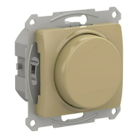 GLOSSA СВЕТОРЕГУЛЯТОР диммер поворотно-нажимной, LED, RC, 400Вт, механизм, ТИТАН GSL000423