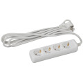 Удлинитель 4х3м с заземл. 10А IP20 UX-4e-3m ПВС 3х0.75 Эра Б0038579