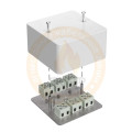 Коробка огнестойкая разветвительная для кабель-канала 40-0460-FR6.0-4-8-Р Е15-Е60 85х85х45 Промрукав 40-0460-FR6.0-4-8-Р