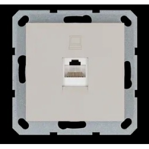 Jasmart Интернет-розетка RJ45 с накладкой, цвет Тауп