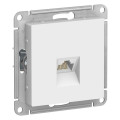 ATLASDESIGN РОЗЕТКА компьютерная RJ45 кат. 6A, механизм, БЕЛЫЙ ATN000186