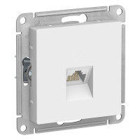 ATLASDESIGN РОЗЕТКА компьютерная RJ45 кат. 6A, механизм, БЕЛЫЙ ATN000186