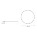 Светильник светодиодный декоративный PPB Scandic-R 24Вт 4000К IP20 настенно-потолочный WH JazzWay 5036802