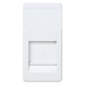 Адаптер на RJ45 Simon SIMON 27, скрытый монтаж, со шторками, белый, 27087-34