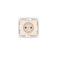 GLOSSA РОЗЕТКА без заземления без шторок, 16А, мех., быстрозажим. клем., БЕЖЕВЫЙ GSL000241S