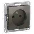 ATLASDESIGN РОЗЕТКА без заземления без шторок, 16А, механизм, СТАЛЬ ATN000941