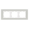 Рамка 3 поста Simon SIMON 82 NATURE, натуральное стекло, 82637-60