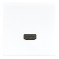 Розетка HDMI Jung LS 990, скрытый монтаж, белый, MALS1112WW
