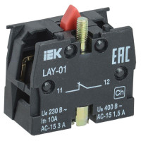 Блок контактный 1р для LAY5 KARAT IEK BDK11