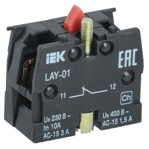 Блок контактный 1р для LAY5 KARAT IEK BDK11