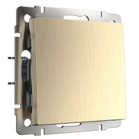 W1112010/ Выключатель одноклавишный проходной (шампань рифленый)