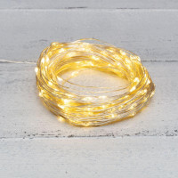 Гирлянда светодиодная Роса 20м 200LED тепл. бел. 3.6Вт IP44 с трансф. Neon-Night 303-206