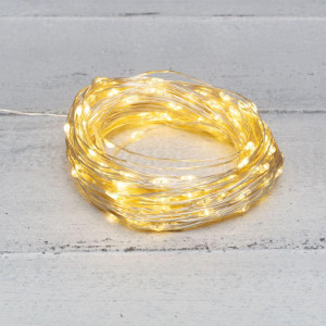 Гирлянда светодиодная Роса 20м 200LED тепл. бел. 3.6Вт IP44 с трансф. Neon-Night 303-206