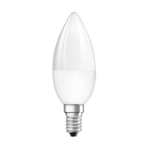 Лампа светодиодная LED Star B 25 4.5W/827 4.5Вт свеча матовая 2700К тепл. бел. E14 250лм 220-240В RGBW + DIM с пультом диммир. пластик. OSRAM 4058075045736