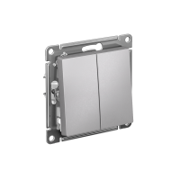 ATLASDESIGN 1-клавишный ВЫКЛЮЧАТЕЛЬ, сх.1, 10АХ, мех., быстрозажим. клем., АЛЮМИНИЙ ATN000311S