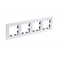 ATLASDESIGN NATURE 4-постовая РАМКА, ОРГАНИЧЕСКОЕ СТЕКЛО БЕЛЫЙ ATN320104