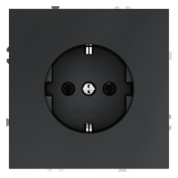 Розетка встраиваемая VOLTUM S70 с заземлением 16А, (графит)