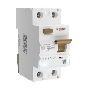 W912P636 / Устройство защитного отключения 1P+N 63 A 30 mА  АС  6 kА