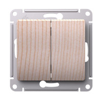 GLOSSA 2-клавишный ВЫКЛЮЧАТЕЛЬ, сх.5, 10АХ, механизм, СОСНА GSL001551