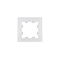 ATLASDESIGN NATURE 1-постовая РАМКА, НАТУРАЛЬНОЕ СТЕКЛО, БЕЛЫЙ ATN360101