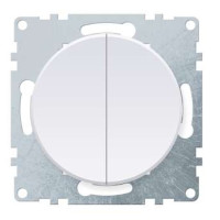 Выключатель 2-кл. СП Florence 10А IP20 механизм бел. (1E31501300) OneKeyElectro 2172776