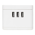 Удлинитель Куб 2х1.3м 3USB 2.4А+зарядное устройство 1кв.мм EKF UBA-CUB-3-WC