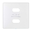 Simon 82 Concept Матовый белый, Накладка для зарядного устройства 2xUSB