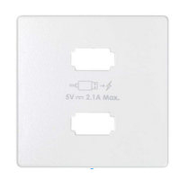 Simon 82 Concept Матовый белый, Накладка для зарядного устройства 2xUSB