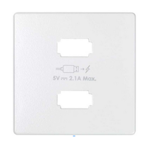 Simon 82 Concept Матовый белый, Накладка для зарядного устройства 2xUSB