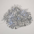 Гирлянда светодиодная Мишура серебряная  1.5м 10LED бел. 0.1Вт IP20 провод ПВХ прозр. элементы питания 2хAA (не в компл.) Neon-Night 304-011