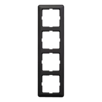 Рамка 4 поста Schneider Electric W59, черный бархат, KD-4-68