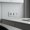 W1291104/ Накладка для двойной розетки Еthernet RJ-45 (дымчатый)