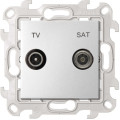 Simon 24 Алюминий Розетка TV-SAT одиночная