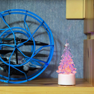 Фигура светодиодная Елочка маленькая 1LED RGB 0.1Вт IP20 на подставке элементы питания 3хAG13(LR44) (в компл.) Neon-Night 501-041