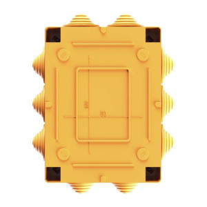 Коробка ответвительная FS 150х110х70мм 4р 450В 32А 10кв.мм нерж. контакт с каб. вводами и клеммн. IP55 пластик. DKC FSK21410