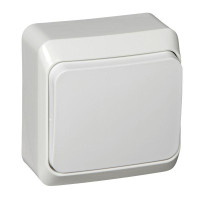 ЭТЮД О/У 1-клавишный ПЕРЕКЛЮЧАТЕЛЬ 10 АХ, БЕЛЫЙ BA10-004B