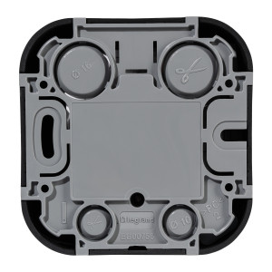 Legrand Quteo IP20 Чёрный матовый Розетка компьютерная RJ45 категория 5e UTP накладной монтаж